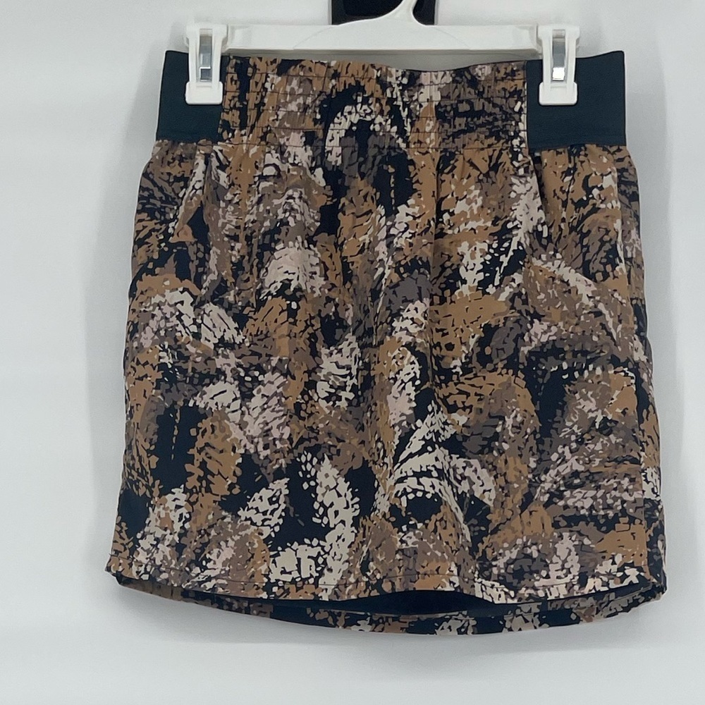 Gap factory nwt gold teal patterned pocket mini skirt